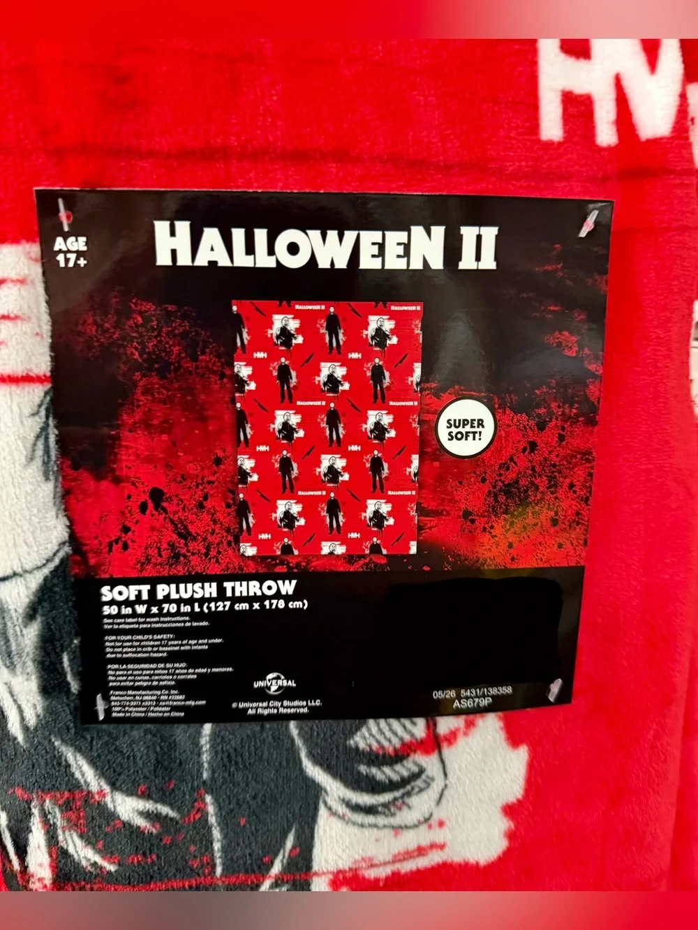 Michael Myers Halloween blanket throw